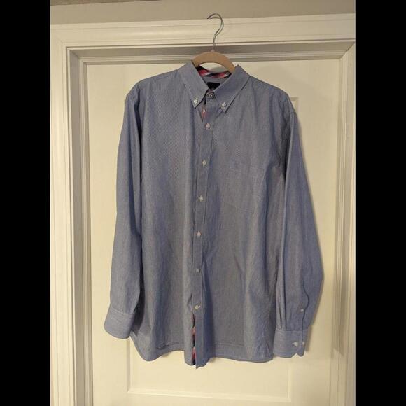 TAILORBYRD Collection Mens Button-Down‎ Shirt Blue Size XXL - Picture 1 of 4